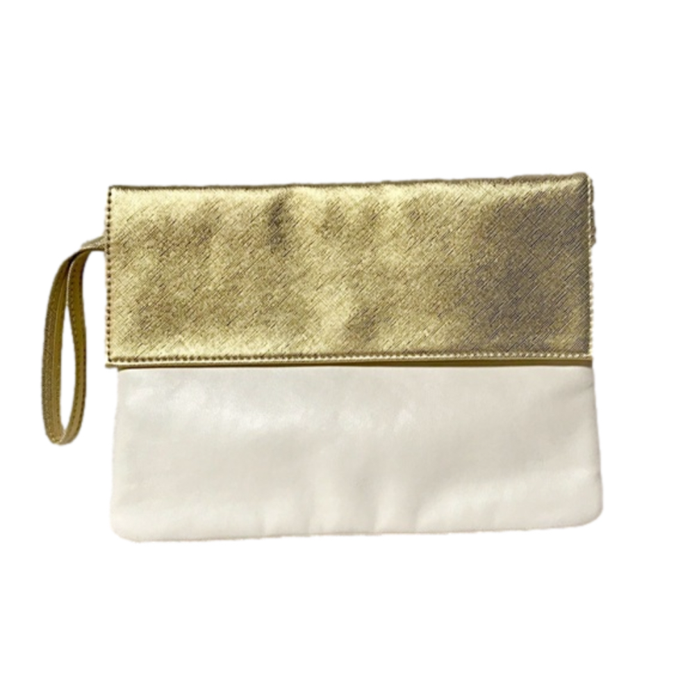 🆕 Clarins Gold & White Bag